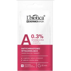L'Biotica Dermomask Instant Smoothing Mask With Vitamin A, 8 Ml