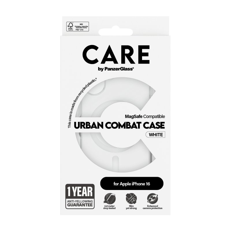 CARE Case Flagship White MagSAFE iPhone 16