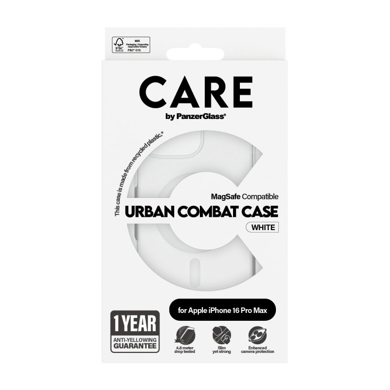 CARE Case Flagship White MagSAFE iPhone 16 Pro Max