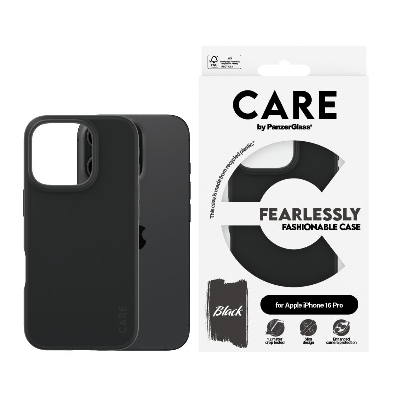 CARE Case Fashion Black iPhone 16 Pro