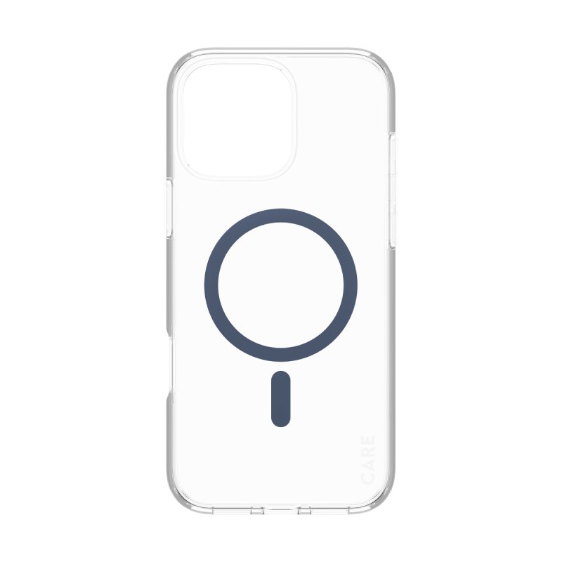 PanzerGlass CARE by Flagship Case Transparent Urban Combat w. Blue MagSafe iPhone 16 Pro Max