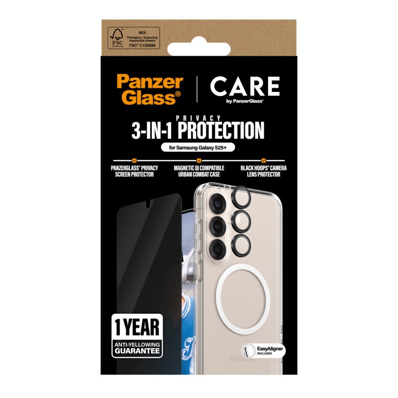 CARE Flagship 3-in-1 Privacy Bundle Samsung Galaxy S25 Plus