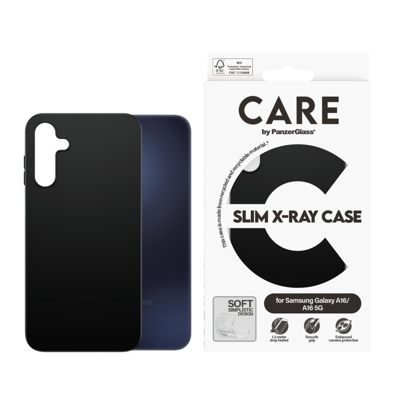 CARE Fashionable Case Black Samsung A16/A16 5G