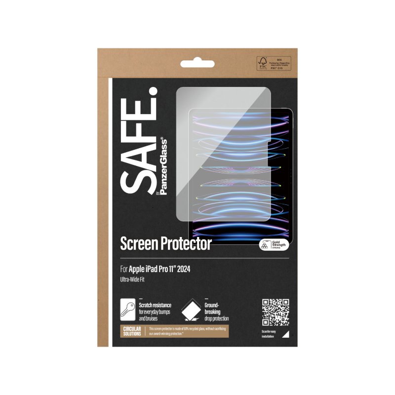 SAFE Screen Protector iPad Pro 11" (2024) -Ultra-Wide Fit