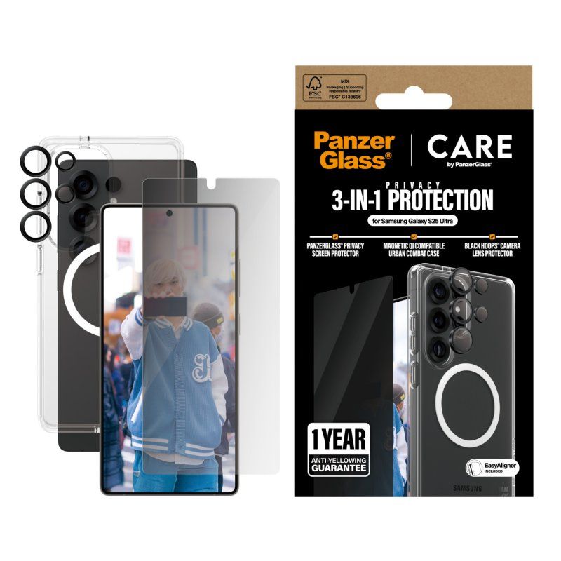 CARE Flagship 3-in-1 Privacy Bundle Samsung Galaxy S25 Ultra