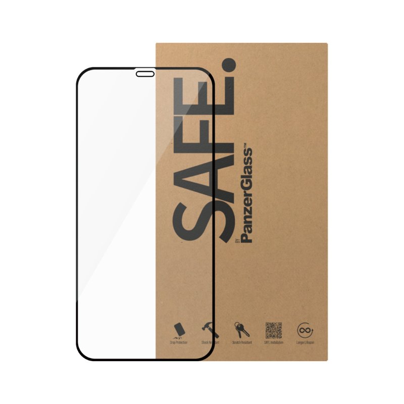 PanzerGlass SAFE. by Screen Protector iPhone 12 | 12 Pro | Ultra-Wide Fit