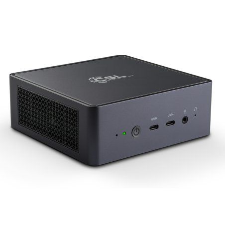 CSL VenomBox Mini PC AMD® Ryzen 7 8845HS, 32GB DDR5 RAM, 1000GB M.2 NVMe SSD, Radeon 780M, oOS