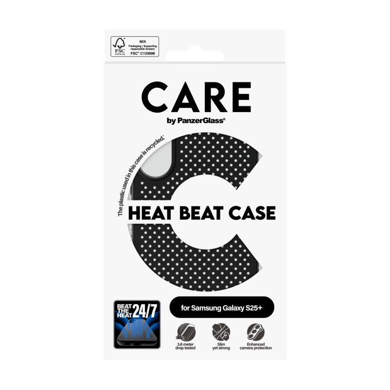 PanzerGlass CARE by Feature Case Heat Beat Samsung Galaxy S25 coque de protection pour téléphones portables Housse