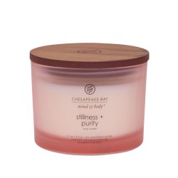 Chesapeake Bay Stillness & Purity wax candle Cylinder Rose 1 pc(s)
