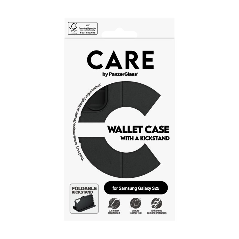 CARE Feature Wallet Case w. Kickstand Samsung Galaxy S25