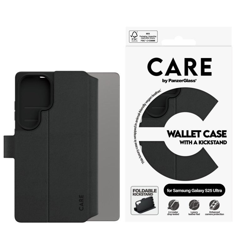 CARE Feature Wallet Case w. Kickstand Samsung Galaxy S25 Ultra