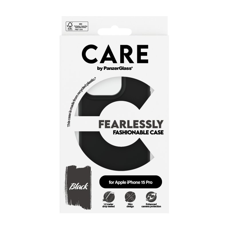 CARE Case Fashion Black iPhone 15 Pro