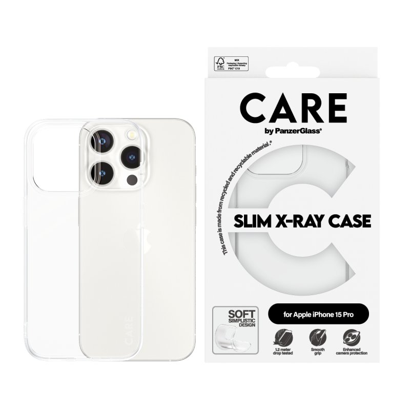 CARE Case Fashion X-Ray Soft Clear iPhone 15 Pro