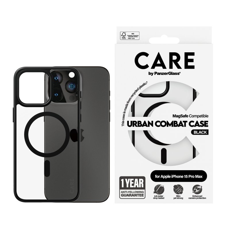 CARE Case Flagship Black MagSafe iPhone 15 Pro Max