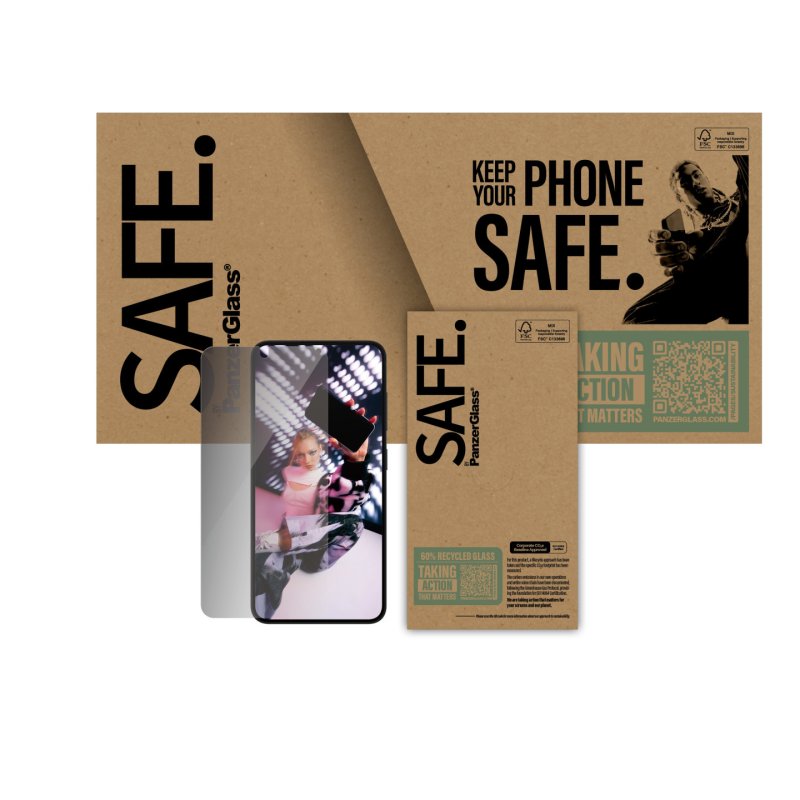 PanzerGlass SAFE. by Privacy Screen Protector Samsung Galaxy S25 | S24 | Ultra-Wide Fit Protection d'écran