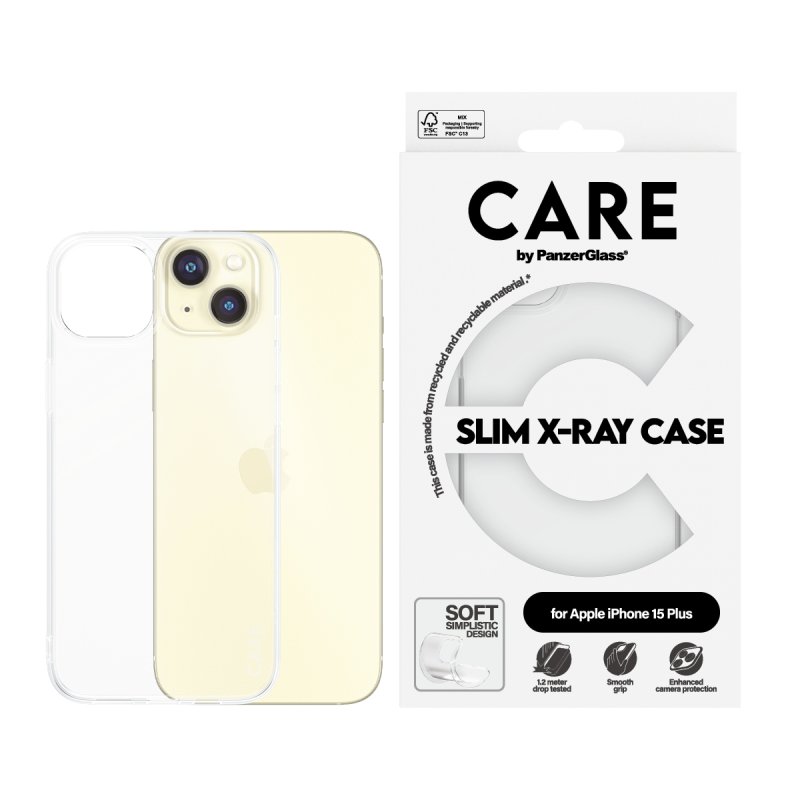 CARE Case Fashion X-Ray Soft Clear iPhone 15 Plus