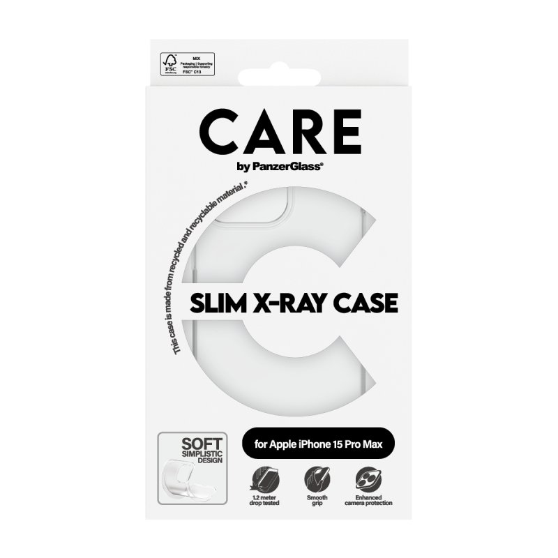 CARE Case Fashion X-Ray Soft Clear iPhone 15 Pro Max