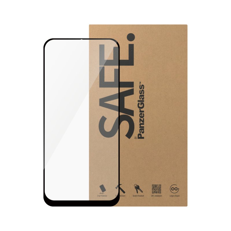 PanzerGlass SAFE. by Screen Protector Samsung Galaxy A30 | A50 | A30s | A50s | M21 | M31 | M21s | M31s | Ultra-Wide Fit