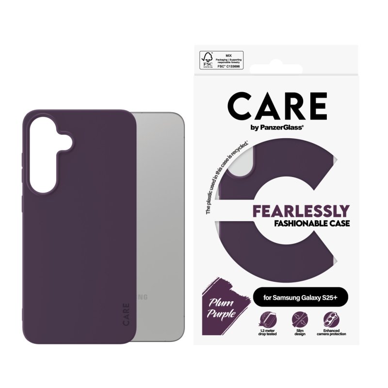 CARE Fashionable Case Plum Purple Samsung Galaxy S25 Plus