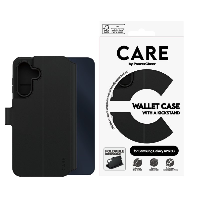 CARE Feature Wallet Case w. Kickstand Samsung Galaxy A26 5G