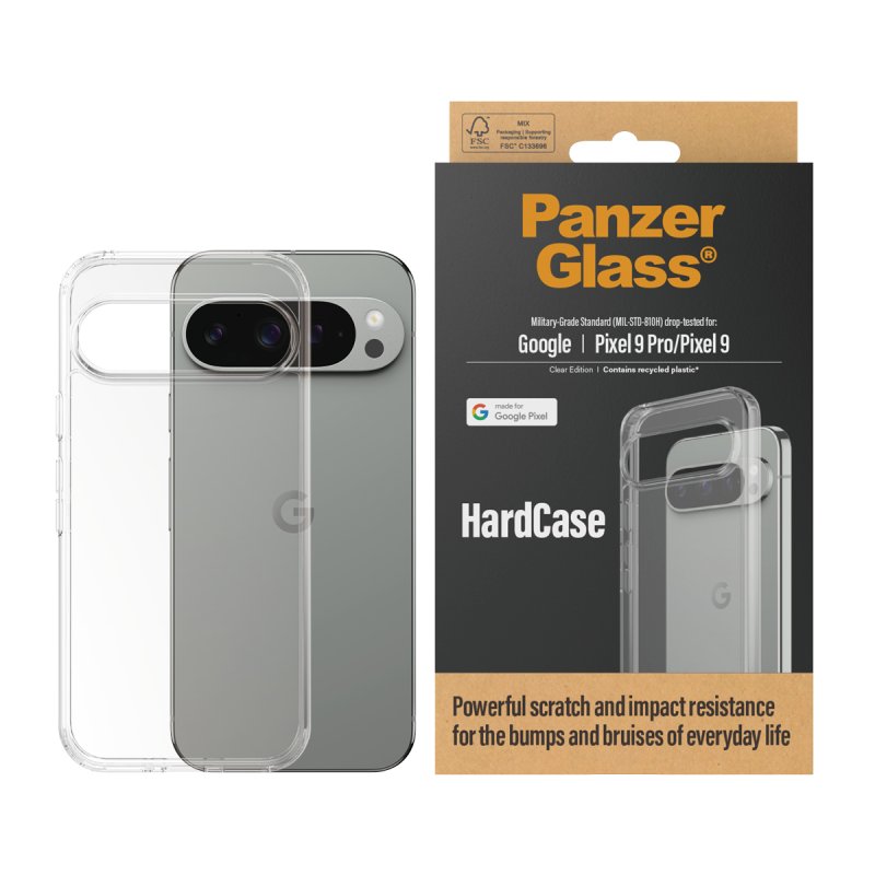PanzerGlass HardCase Transparent Google Pixel 9 Pro | 9 coque de protection pour téléphones portables Housse