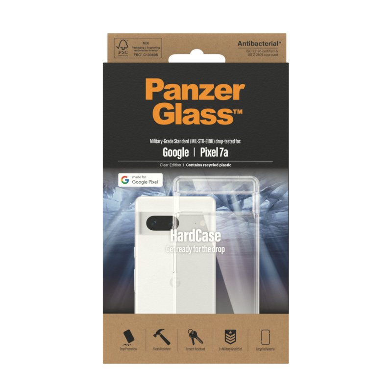 PanzerGlass HardCase Transparent Google Pixel 7a coque de protection pour téléphones portables Housse