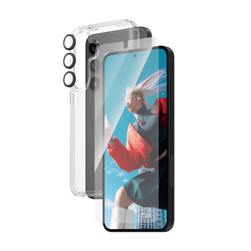 PanzerGlass 3-in-1 Pack Samsung Galaxy S24 | Ultra-Wide Fit w. EasyAligner Protection d'écran transparent 1 pièce(s)