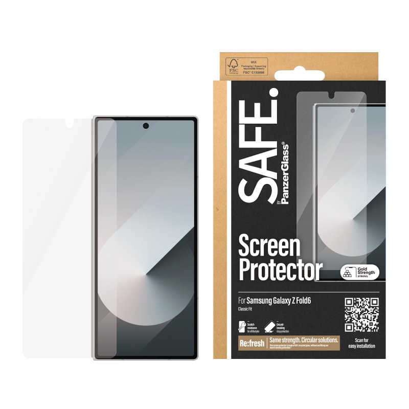 PanzerGlass SAFE. by Screen Protector Samsung Galaxy Z Fold6 | Classic Fit