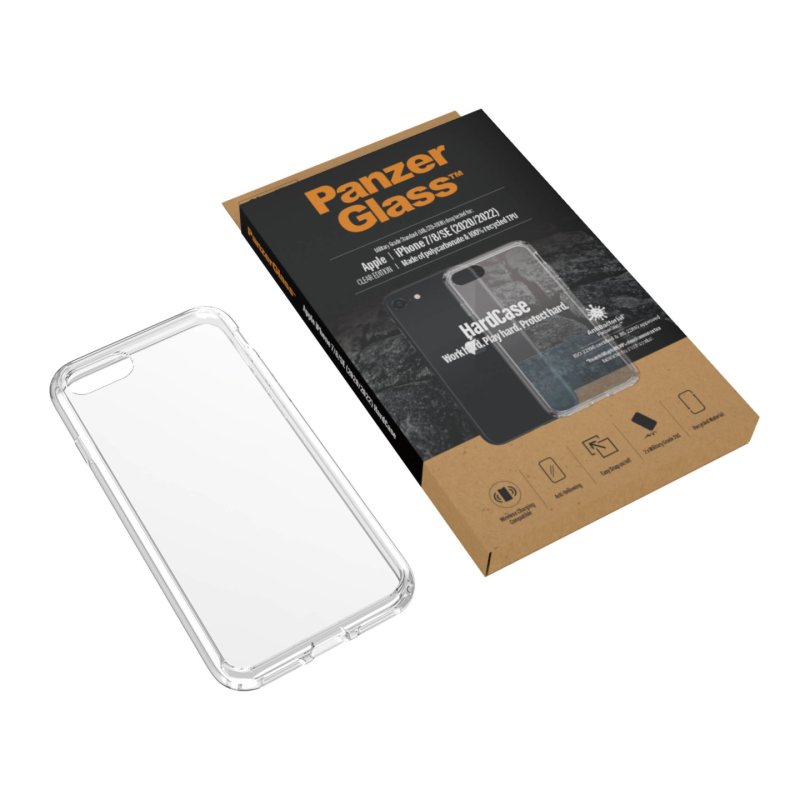 PanzerGlass HardCase iPhone SE (2020/2022) | 7 | 8 coque de protection pour téléphones portables Housse Transparent