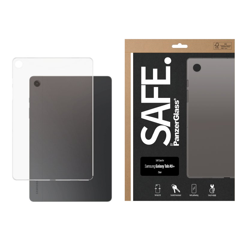 PanzerGlass SAFE. by TPU Case Transparent Samsung Galaxy Tab A9 