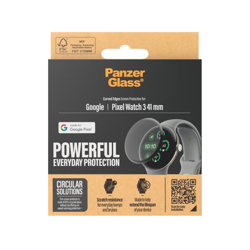 PanzerGlass Screen Protector Google Pixel Watch 3 (41mm)