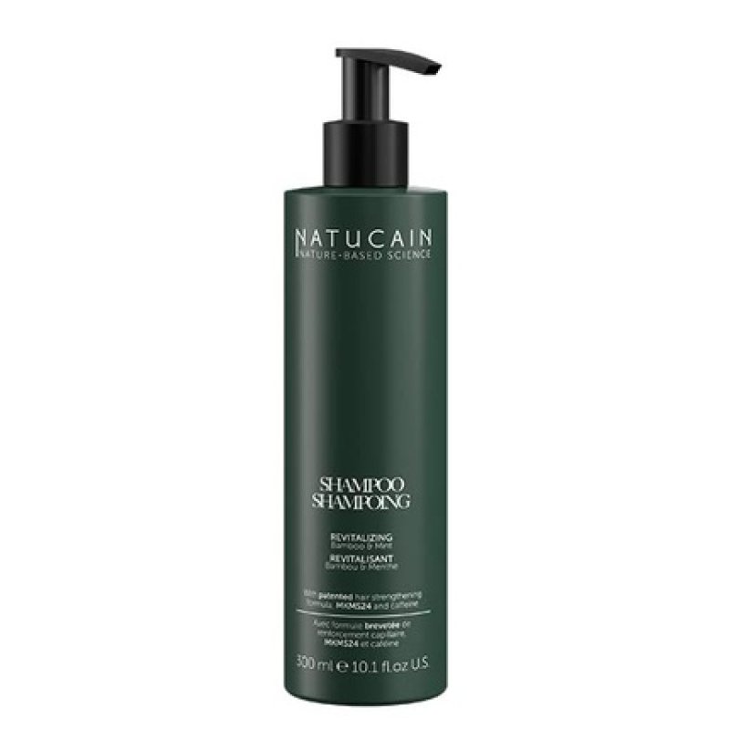 Natucain Natural Revitalizing Shampoo for Strong Hair Growth with Caffeine Treatment Sulfate-Free 300ml