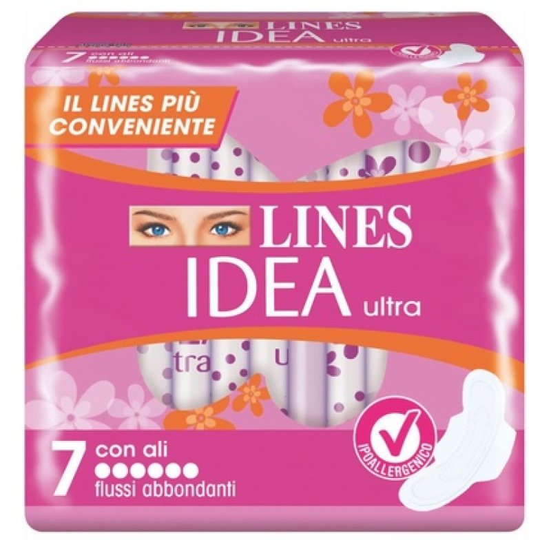 Lines Ultra Idea With Wings 7 Pieces Odor Neutralizer