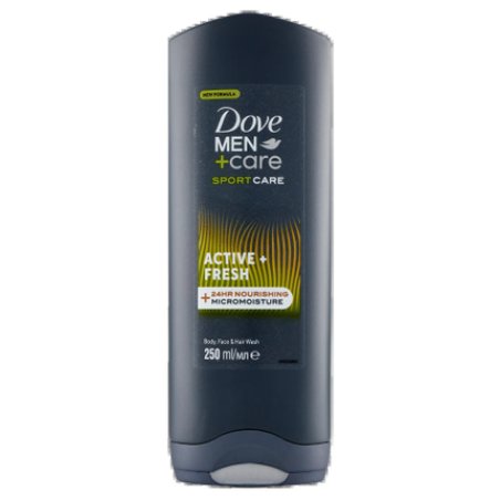Dove Men Care Sport Care Active & Fresh Body, Face & Hair Wash 250ml