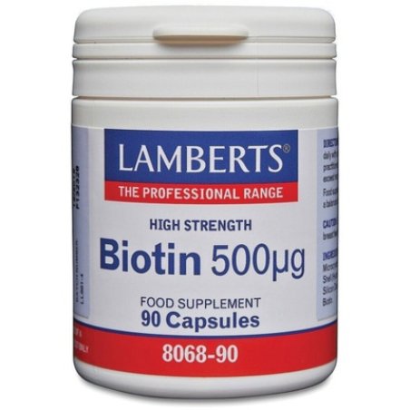 Lamberts High Strength Biotin 500mg 90 Capsules - Vegan