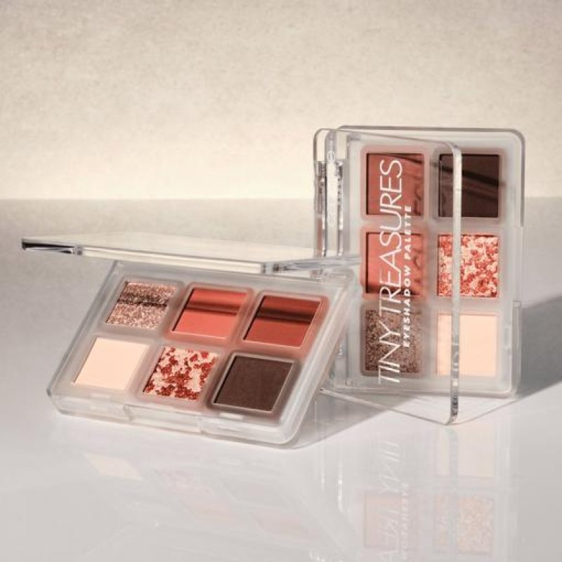 CATRICE Tiny Treasures Eyeshadow Palette ombre à paupière 030 Heat It Up Mat, Métallique, Brillant
