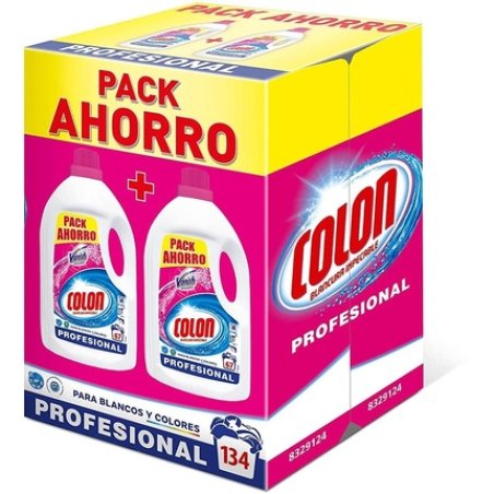 Colon Detergent Gel 134 Doses 3.68 Liters Vanish Saving Pack 2 Bottles