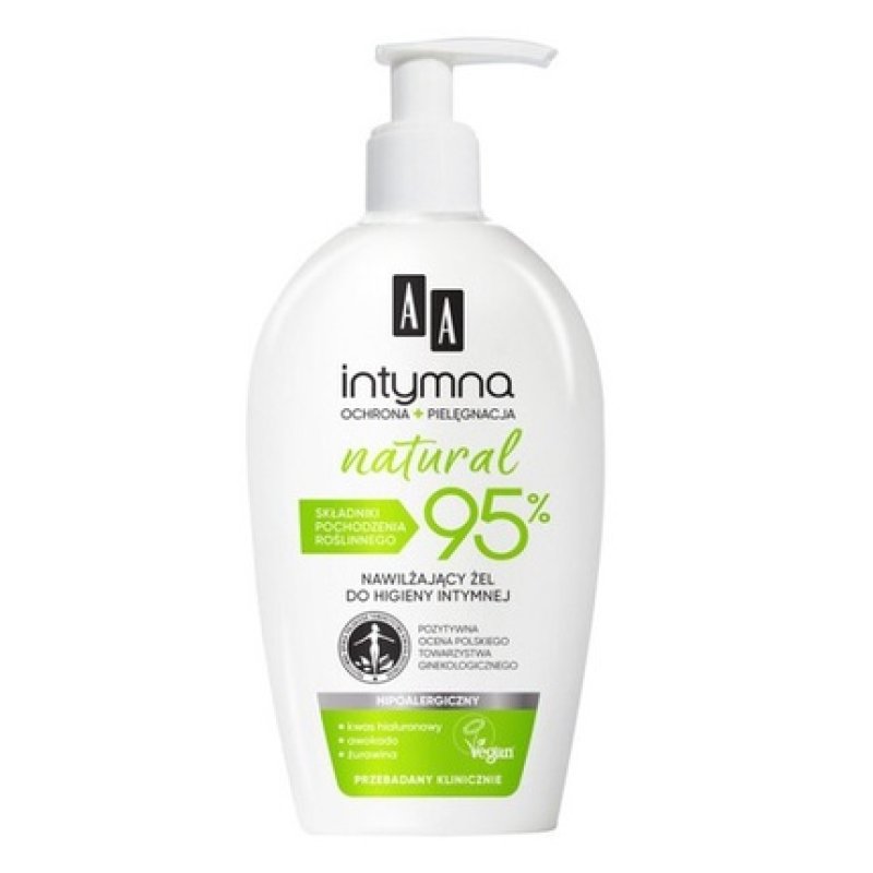 Aa Intimate Protection Care Natural 95% Moisturizing Hygiene Gel