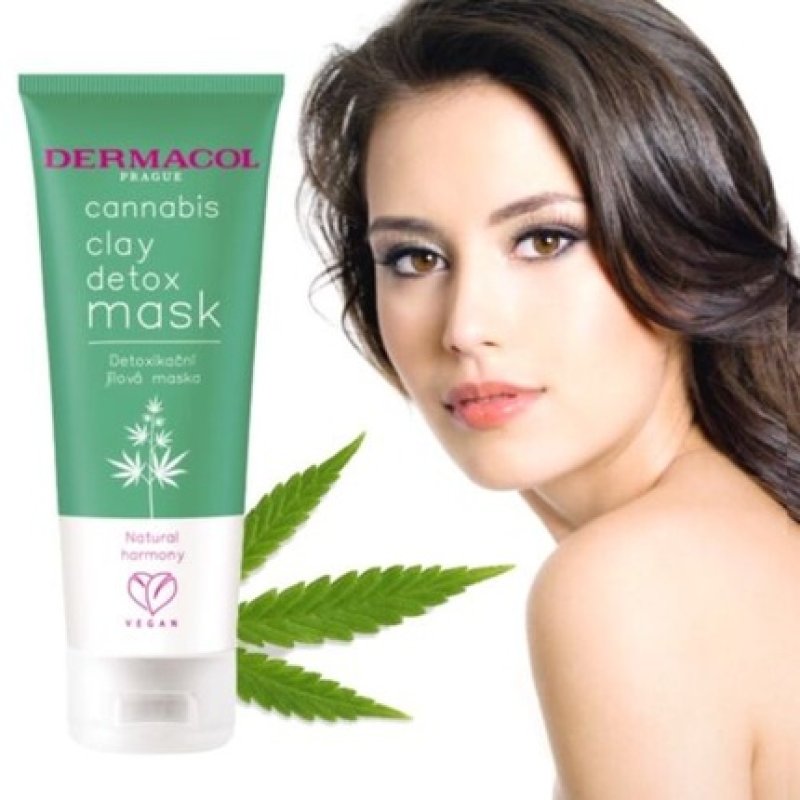 Dermacol Detoxifying Hemp & Green Clay Facial Mask - Cleansing Anti-Acne