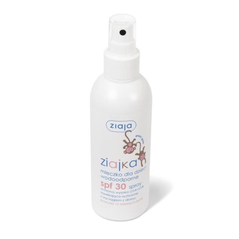 Ziaja Kids Spf30 Water-Resistant Sunscreen Milk Spray, 170ml