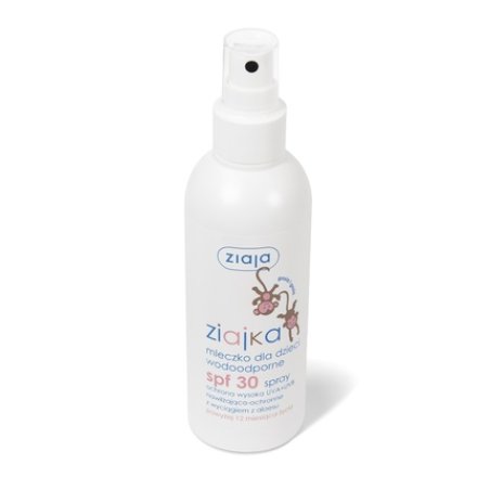 Ziaja Kids Spf30 Water-Resistant Sunscreen Milk Spray, 170ml
