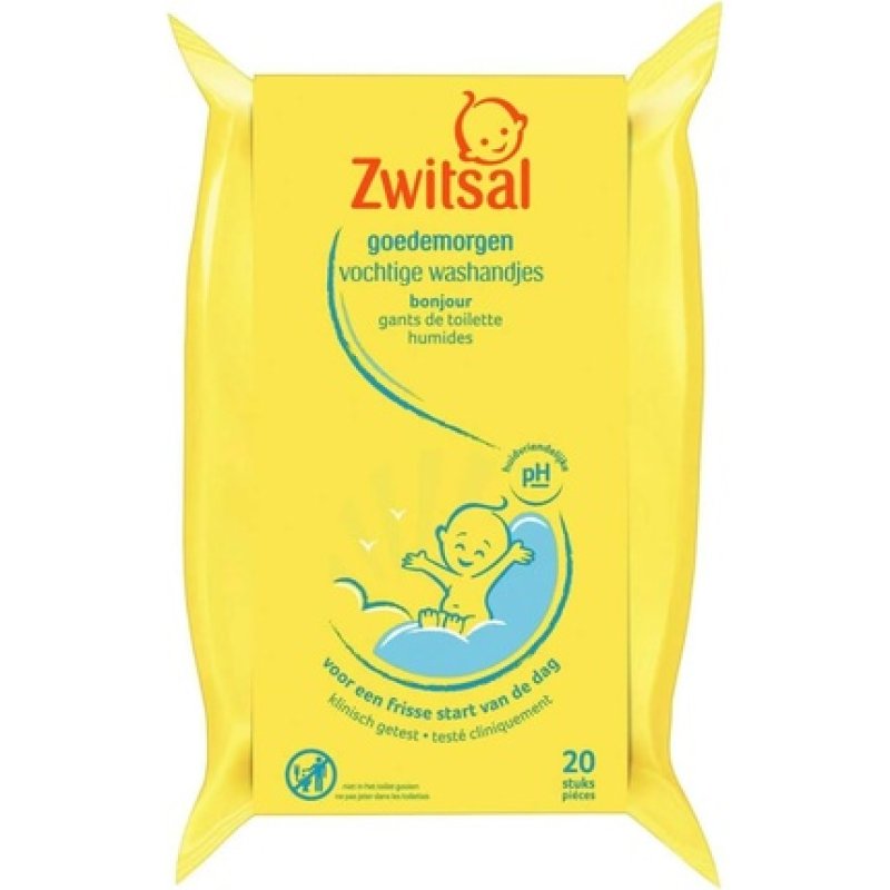 Zwitsal Good Morning Moist Washcloths