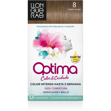 Llongueras Llongueras Optima Permanent Hair Colour Ammonia Free 8 Light Blond