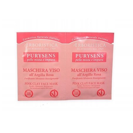 L'Erboristica Purysens Pink Clay & Prebiotics Face Mask, 20 Ml