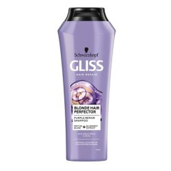 Gliss Blonde Hair Perfector Shampoo For Natural, Dyed, Or Lightened Blonde Hair - 250ml