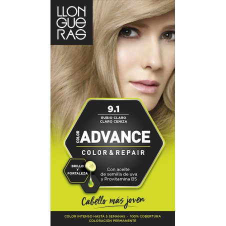 Llongueras Color Advance 9.1 Very Light Ash Blonde