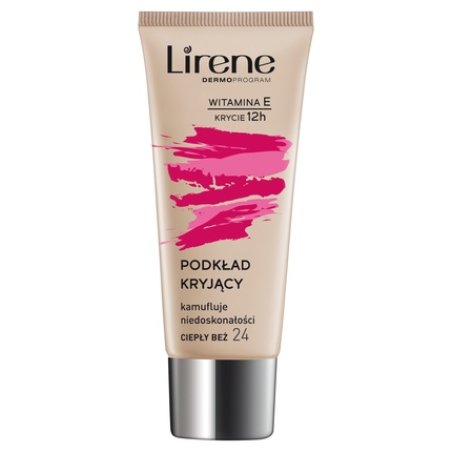 Lirene Vitamin E Infused Concealing Foundation In Shade 24 Warm Beige, 30 Ml