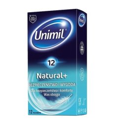 Unimil Natural Latex Condoms - 12 Pieces
