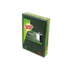 Scotch-Brite Classic Green Fiber Scourer With Sponge - 1 Unit