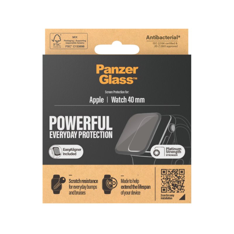 PanzerGlass Apple Watch Series 4 | 5 | 6 | SE 40mm| Screen Protector Glass Protection d'écran transparent 1 pièce(s)